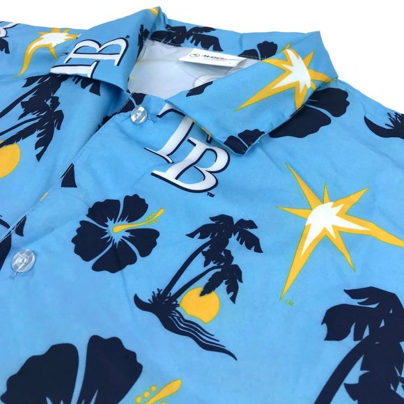 Tampa Bay Rays Hawaiian Shirt Men's Size Large MLB - Picture 8 of 12